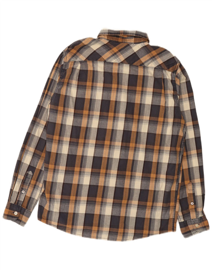 WRANGLER Camicia da uomo in flanella di cotone a quadri multicolore grande