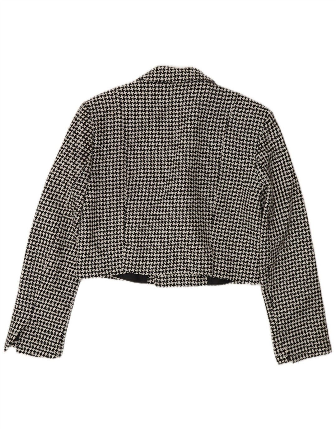 Giacca Bolero oversize da donna Zara UK 10 piccola pied de poule nera