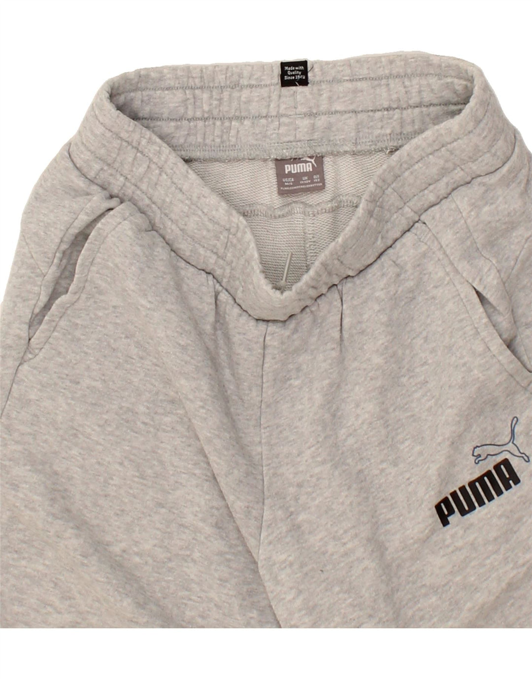 PUMA Boys Sport Shorts 11-12 Years  Grey Cotton Vintage Puma and Second-Hand Puma from Messina Hembry 