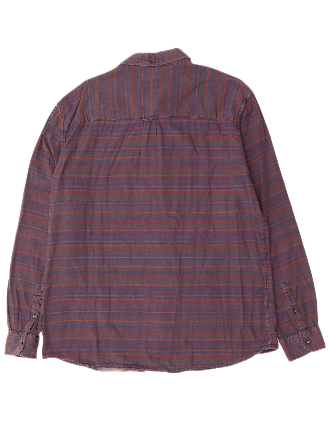 Camicia WRANGLER da uomo vestibilità regolare 2XL cotone a righe blu navy