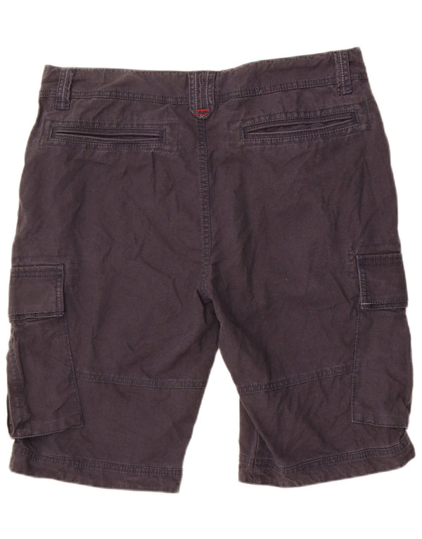 Pantaloncini cargo da uomo Fat Face W36 Large Lino blu navy