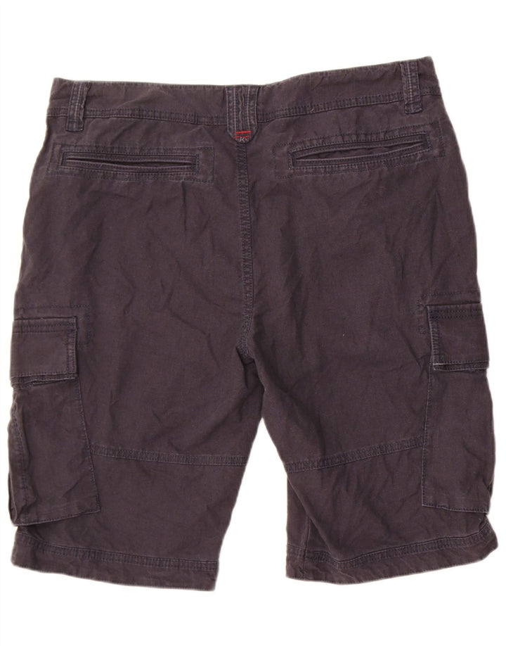 Pantaloncini cargo da uomo Fat Face W36 Large Lino blu navy