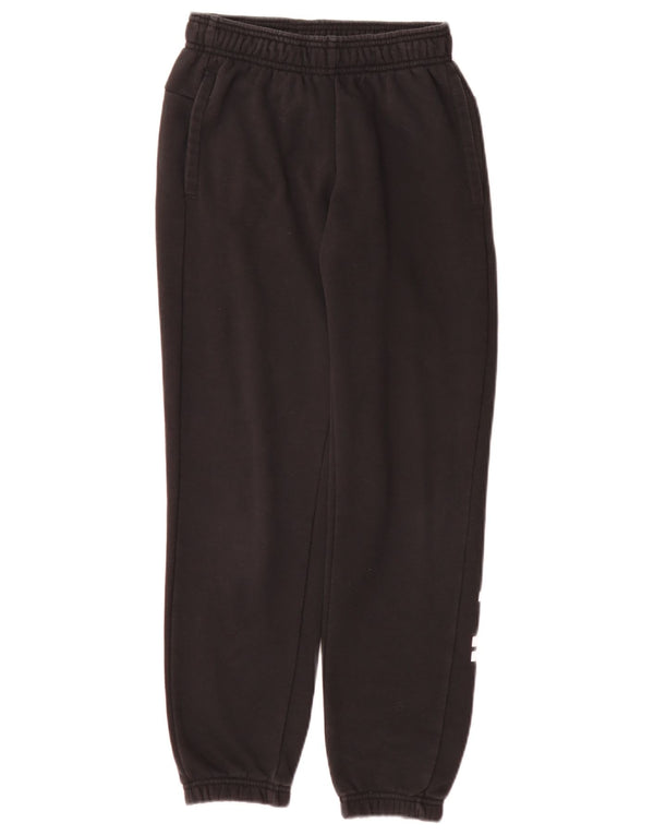 Pantaloni da tuta con grafica Adidas da ragazzo, pantaloni da jogging, 11-12 anni, cotone nero
