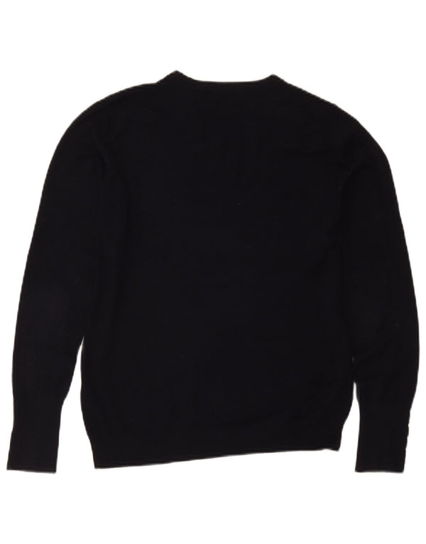 Maglione maglione girocollo da donna Zara UK 12 blu navy medio