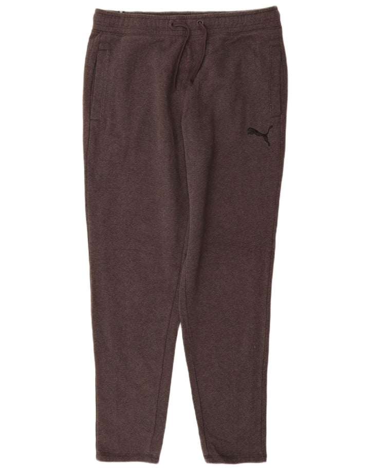 Pantaloni da tuta da uomo PUMA in cotone grigio medio