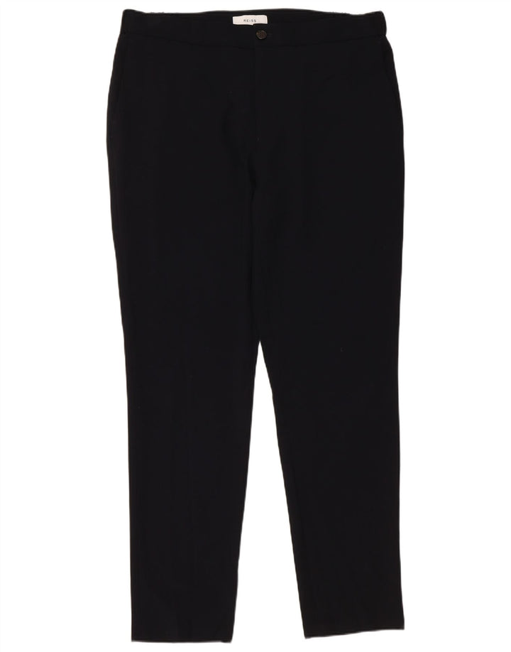 Pantaloni chino dritti da donna Reiss W34 L30 poliestere blu navy