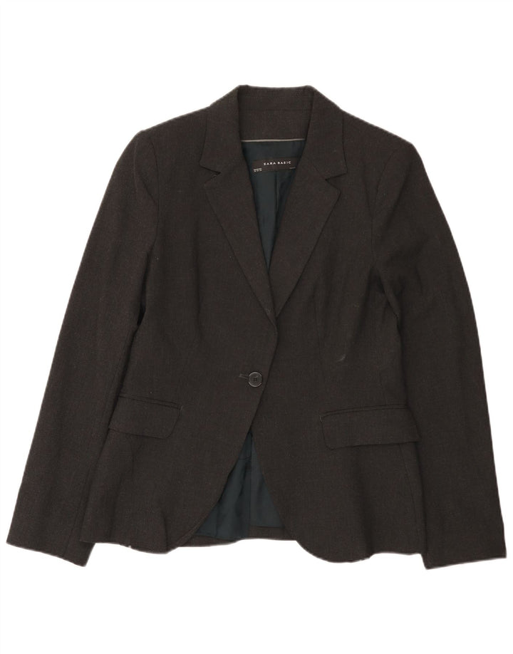 Giacca blazer a 1 bottone da donna Zara EU 40 Grigio medio