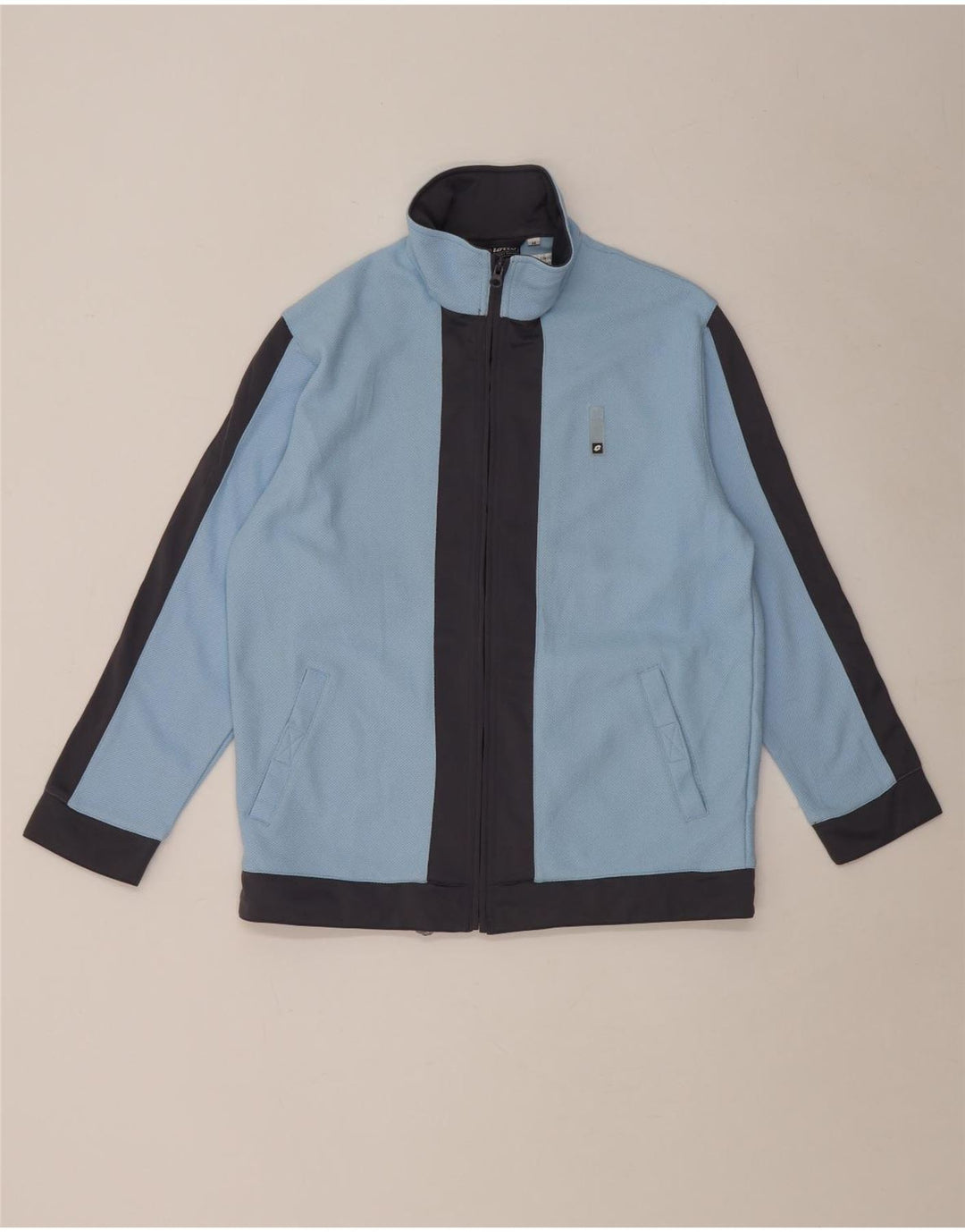 Giacca da tuta da donna Lotto UK 12 Poliestere color block blu medio