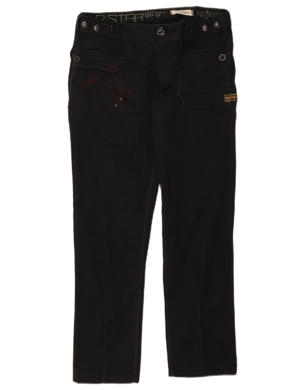 Jeans dritti da uomo G-Star W29 L26 cotone nero