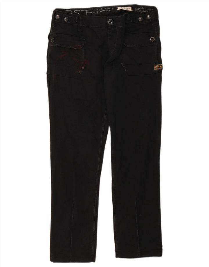 Jeans dritti da uomo G-Star W29 L26 cotone nero
