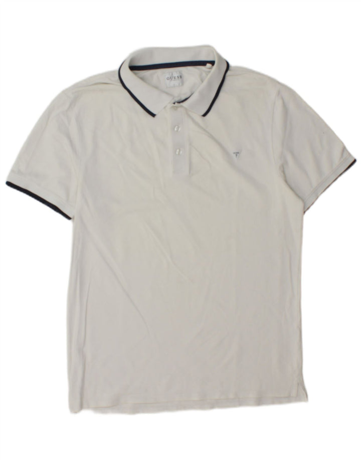 Polo da uomo Guess grande bianca