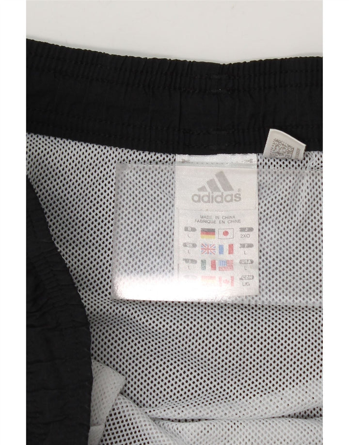 Pantaloncini sportivi Adidas da uomo grandi neri in poliammide
