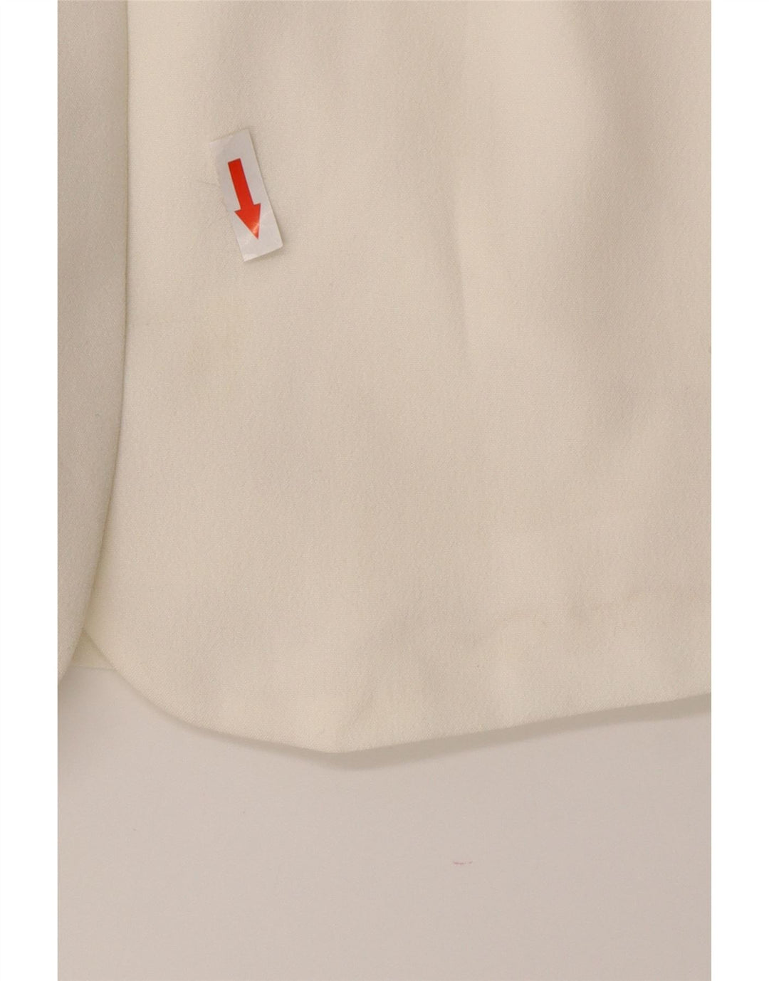 Giacca blazer a 3 bottoni da donna Wit Boy UK 10 piccola in poliestere bianco sporco