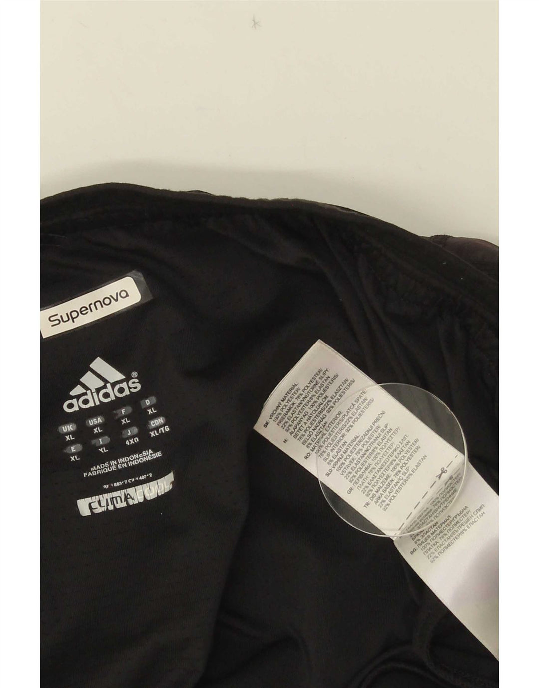 Pantaloncini sportivi Adidas Climacool da uomo XL Poliestere color block nero