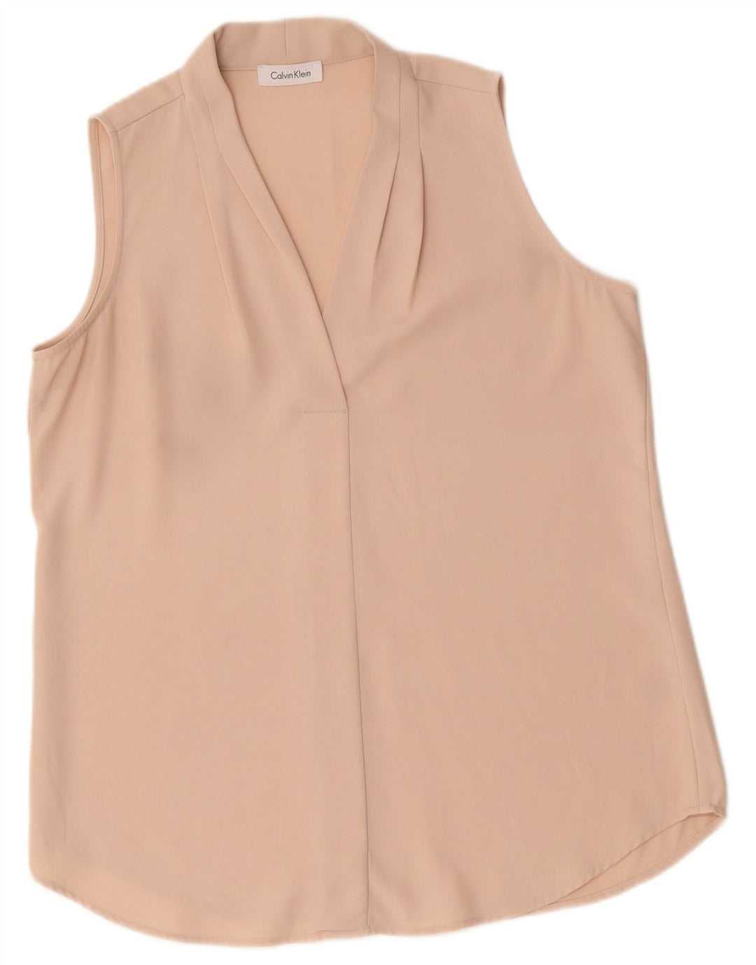 Camicetta senza maniche da donna Calvin Klein Top UK 14 Large Rosa Poliestere