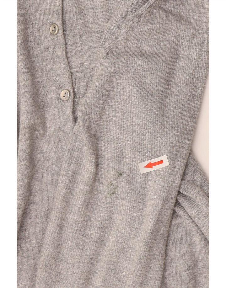 Maglione cardigan da donna Marks & Spencer UK 14 Viscosa grigio medio