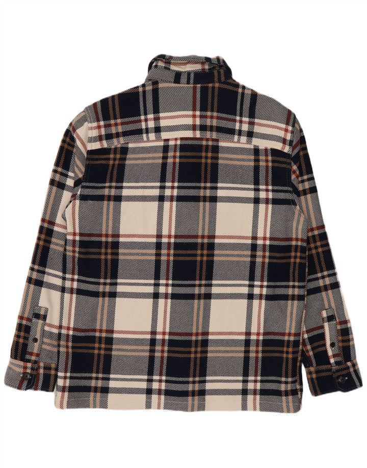 Marks & Spencer Camicia da uomo overshirt in flanella grande plaid multicolore