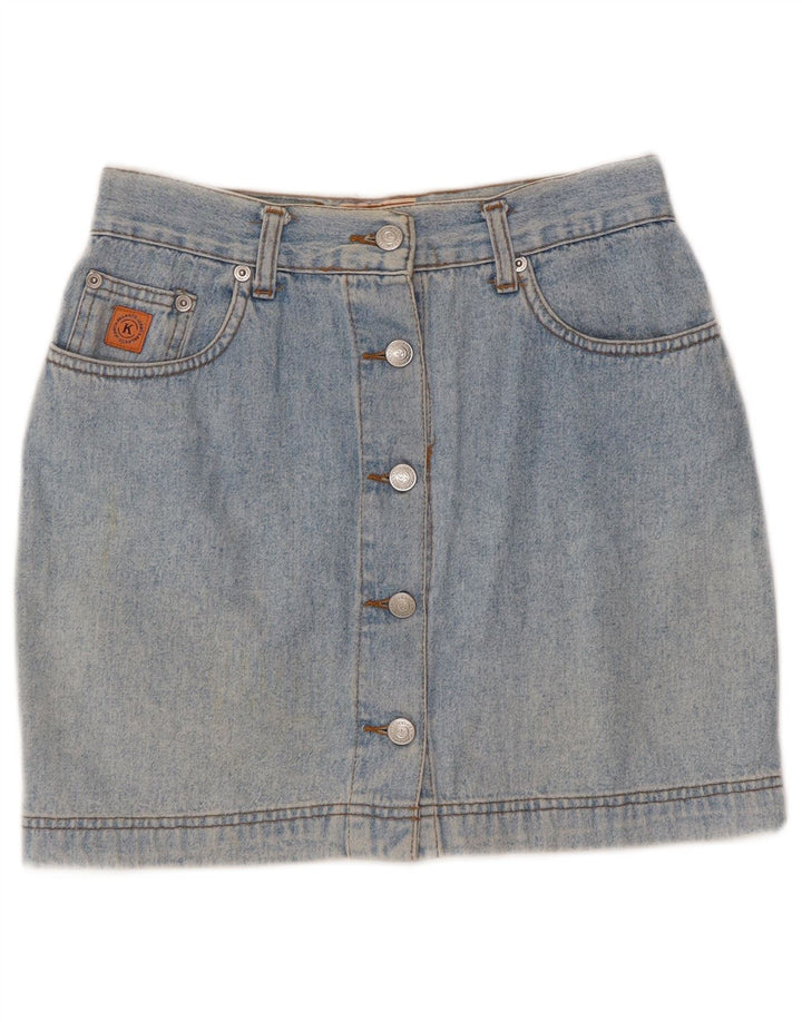 Gonna in denim da donna Kangaroo W28 in cotone blu medio