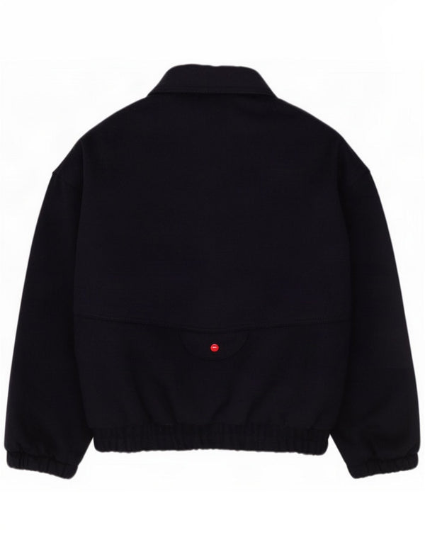 Giacca bomber da donna vintage IT 42 Medium Navy Blue Colourblock