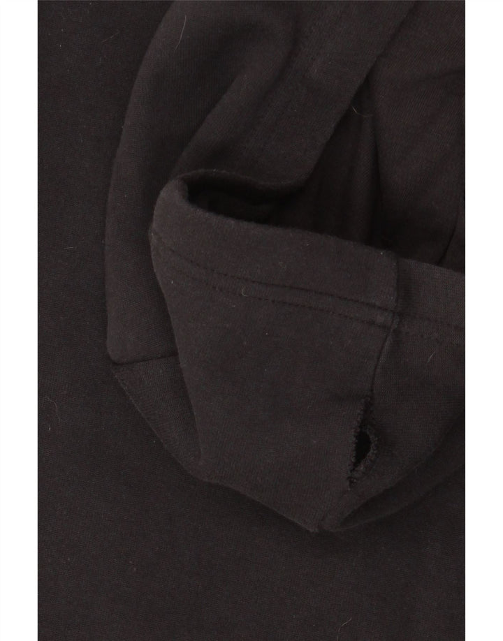 Maglione con cappuccio e zip ADIDAS da bambino, vestibilità ampia, 14-15 anni, in cotone nero