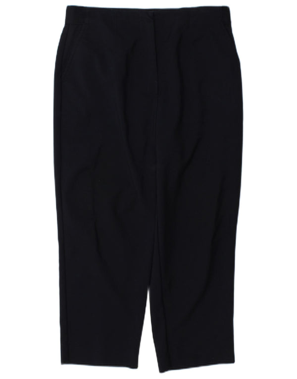 Pantaloni Capri da donna Marks & Spencer UK 12 Medium W30 L22 Cotone blu navy