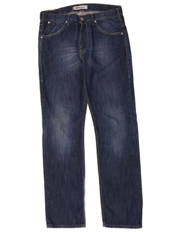 Levi's Uomo 504 Jeans dritti W33 L32 Cotone Blu
