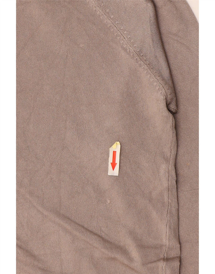 Maglione cardigan da donna Zara UK 14 grande viscosa grigia