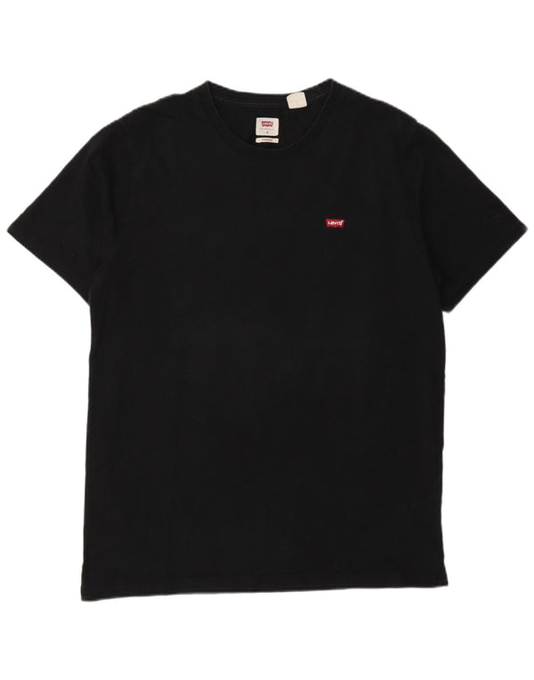 T-shirt Levi's da uomo con vestibilità standard, top in cotone nero medio