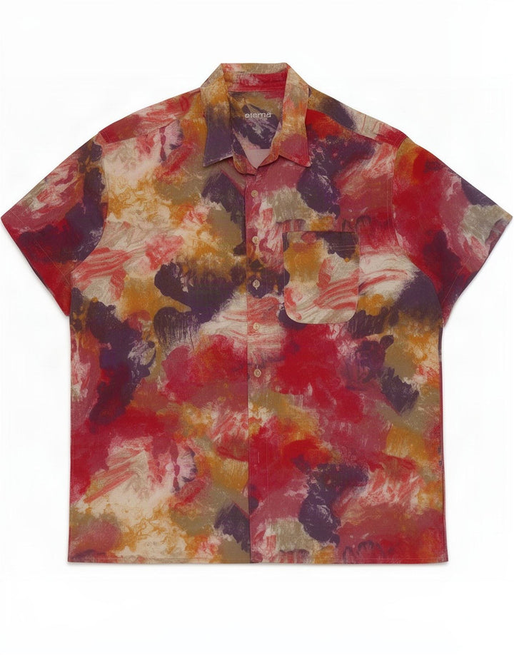 Camicia a maniche corte da uomo Eterna 2XL Tie Dye multicolore