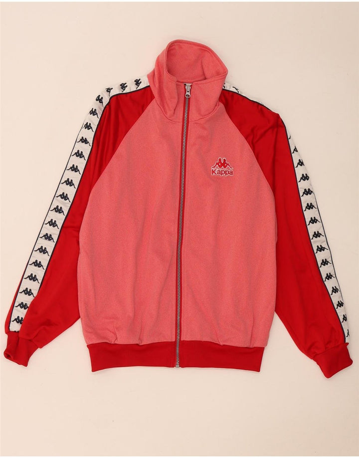 Giacca da ginnastica da uomo con grafica Kappa Small Pink Colourblock