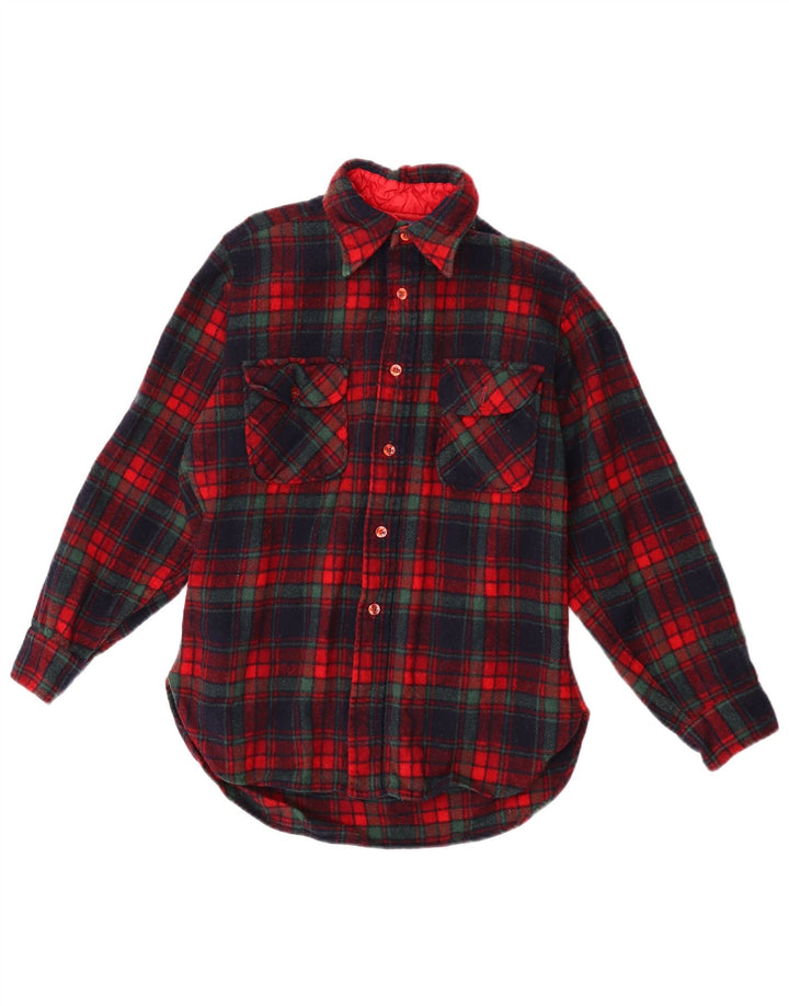 Camicia in flanella da ragazzo Pendleton 10-11 anni Lana scozzese media blu navy