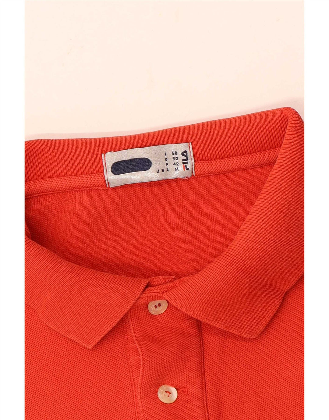 Polo da uomo Fila IT 50 arancione medio