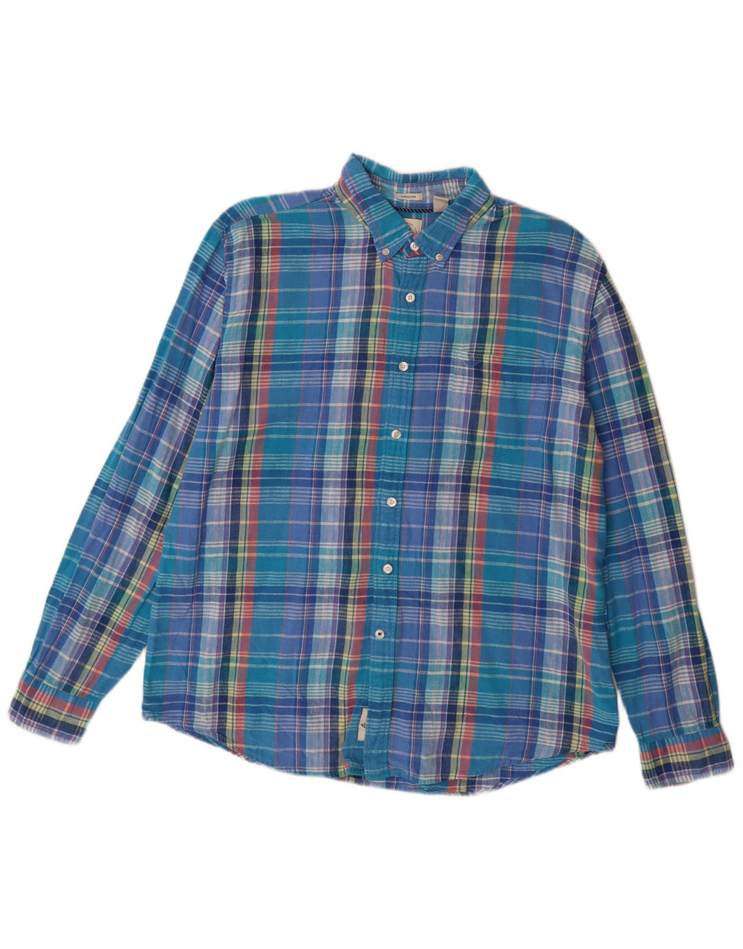 DOCKERS Camicia da uomo in flanella slim fit XL a quadri blu