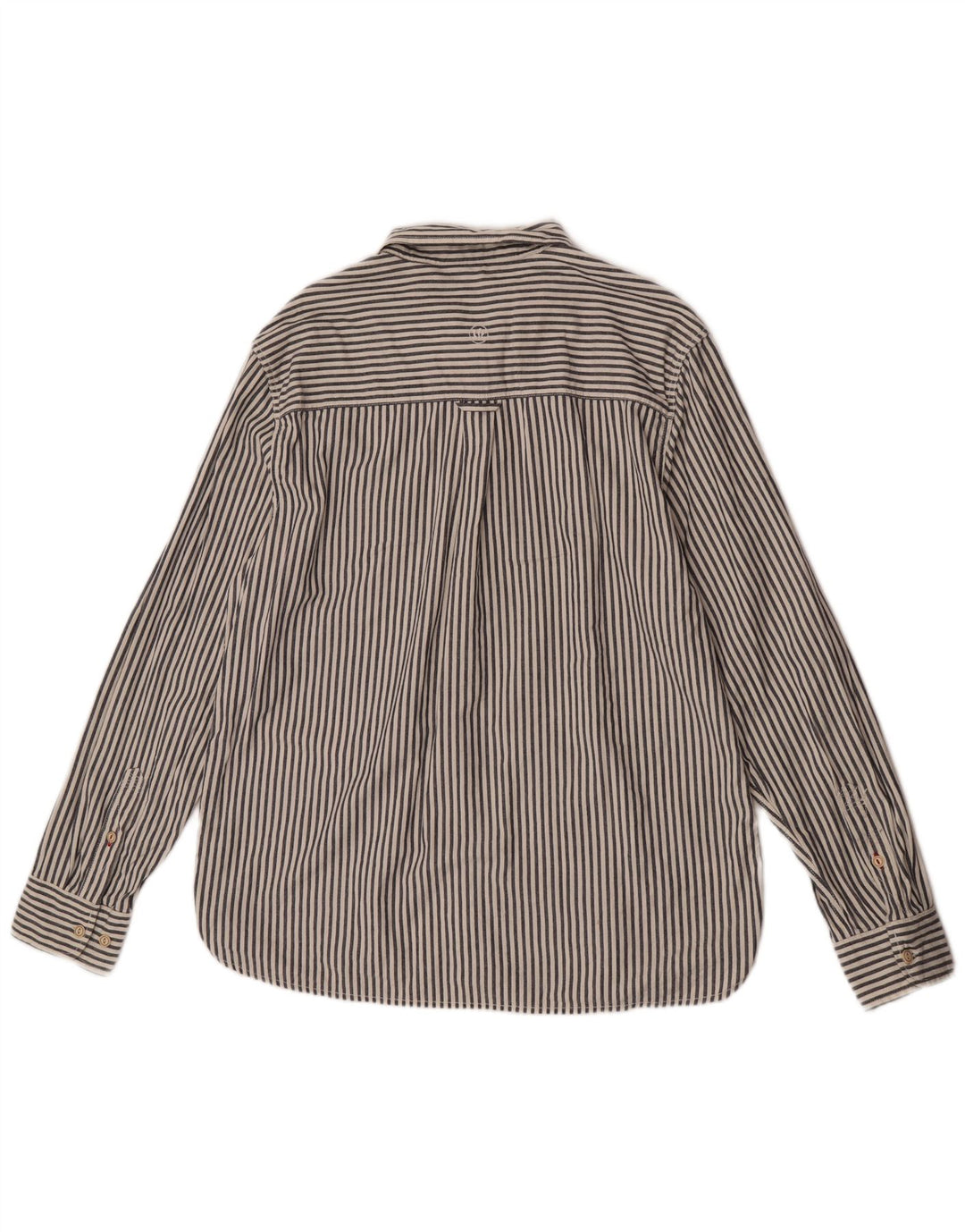 Camicia da uomo Fat Face XL in cotone gessato bianco
