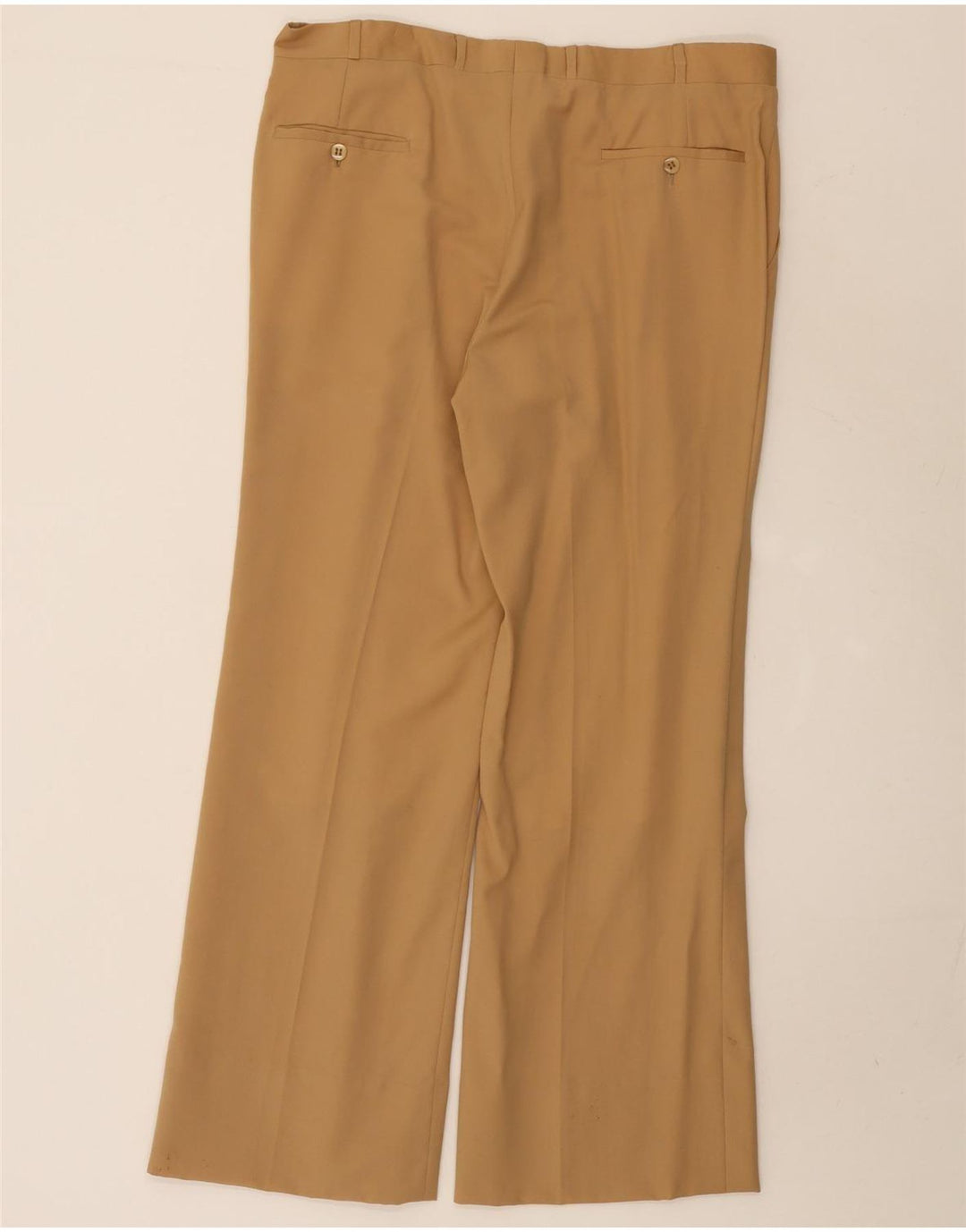 Abito vintage da uomo a 2 bottoni UK 38 medio W36 L29 Beige