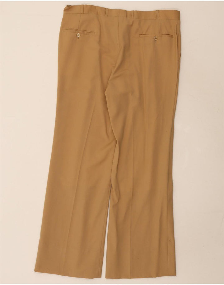 Abito vintage da uomo a 2 bottoni UK 38 medio W36 L29 Beige