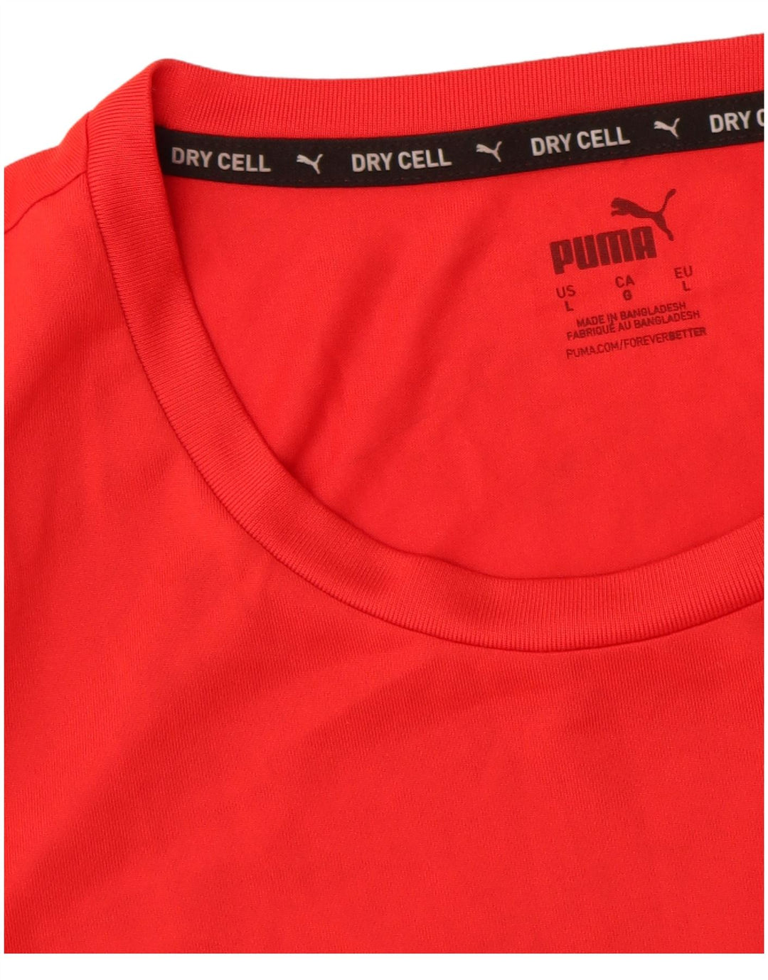 Puma T-shirt da uomo Top Large rossa in poliestere