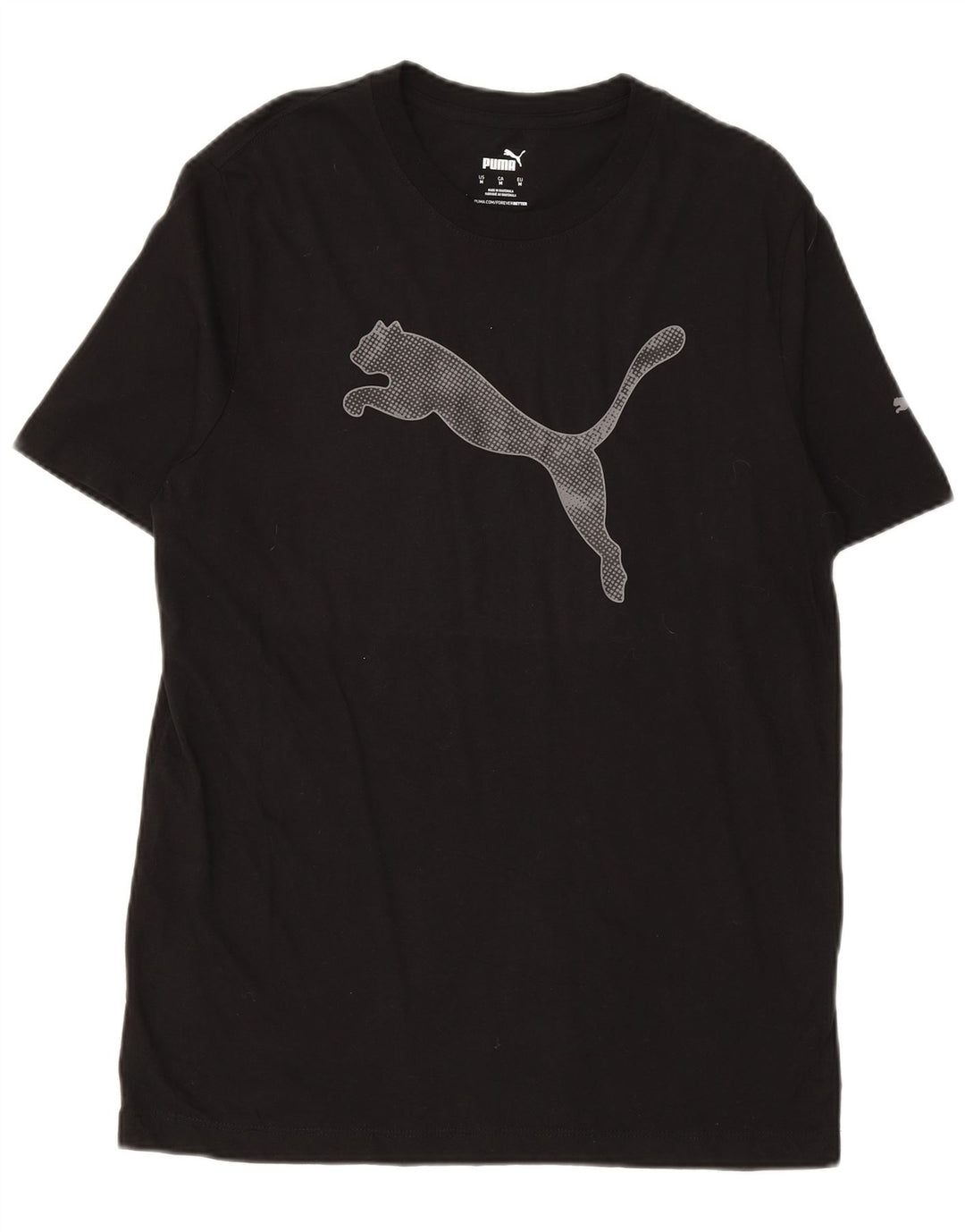 T-shirt grafica da uomo PUMA Top in cotone nero medio