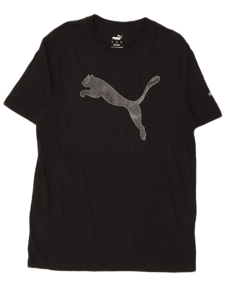 T-shirt grafica da uomo PUMA Top in cotone nero medio
