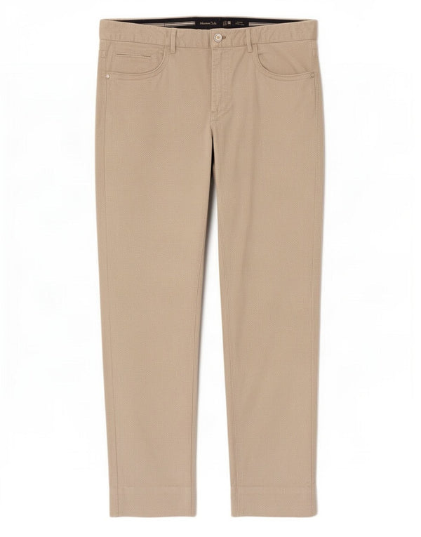 Pantaloni casual da uomo Massimo Dutti EU 42 Large W32 L30 Beige geometrico