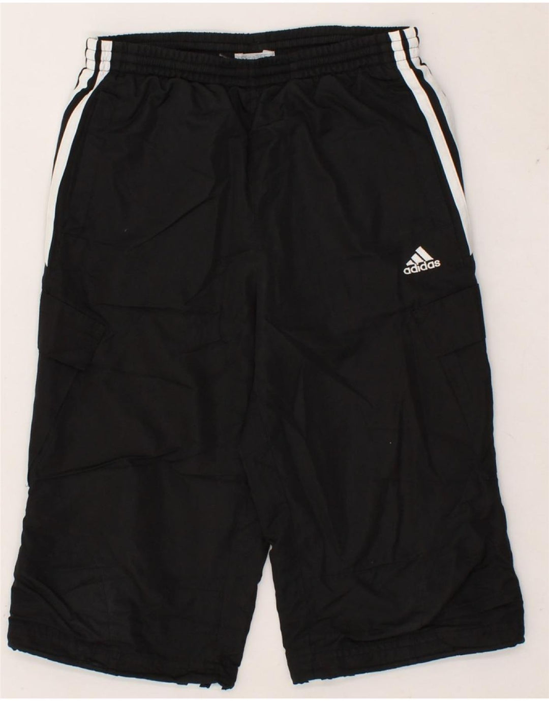ADIDAS Boys Clima 365 Bermuda Sport Shorts 9-10 Years  Black Polyester Vintage Adidas and Second-Hand Adidas from Messina Hembry 