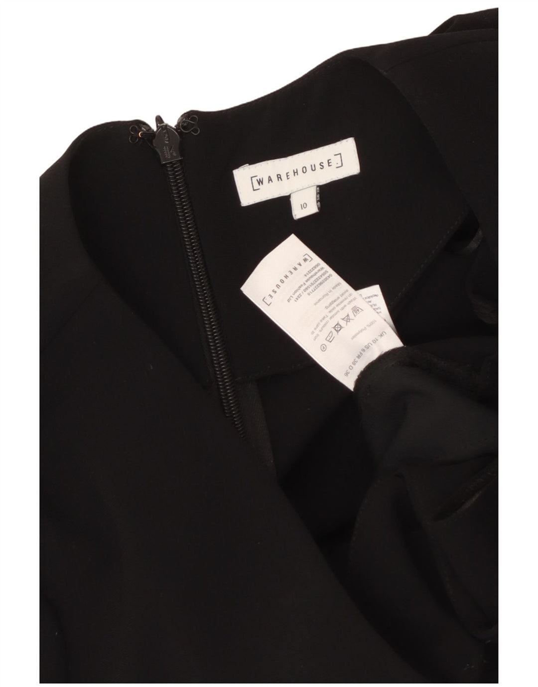 WAREHOUSE Tuta da donna UK 10 Small Poliestere nero