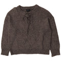 Maglione maglione girocollo oversize da donna Zara UK 14 Grigio medio