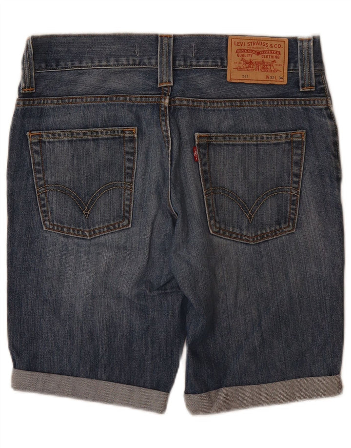 LEVI'S Pantaloncini di jeans slim 511 da uomo W32 Cotone blu medio