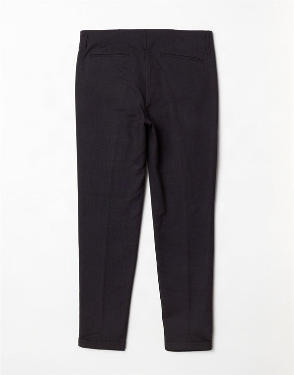 Pantaloni chino dritti da donna Zara piccoli W26 L28 poliestere blu navy