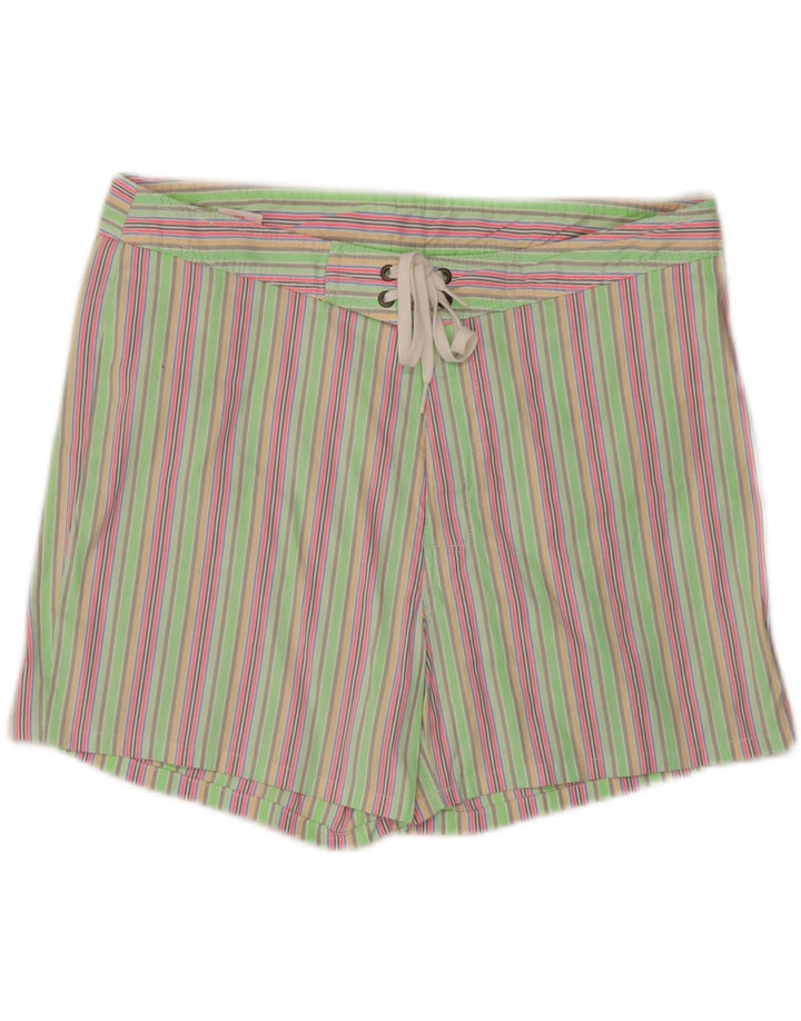 Pantaloncini da bagno da uomo Sundek, poliestere a righe verdi grandi