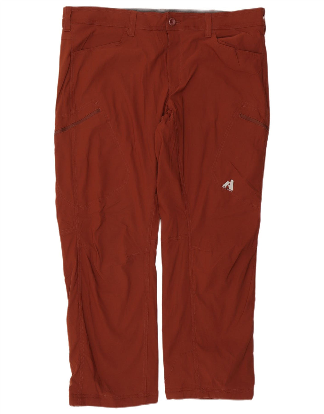 Pantaloni cargo dritti da uomo Eddie Bauer W40 L30 nylon marrone
