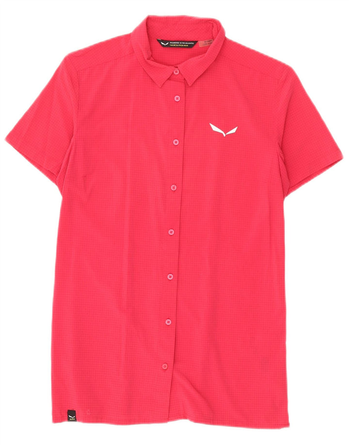 Maglia a maniche corte da donna Dolomite IT 40 Small Pink Check