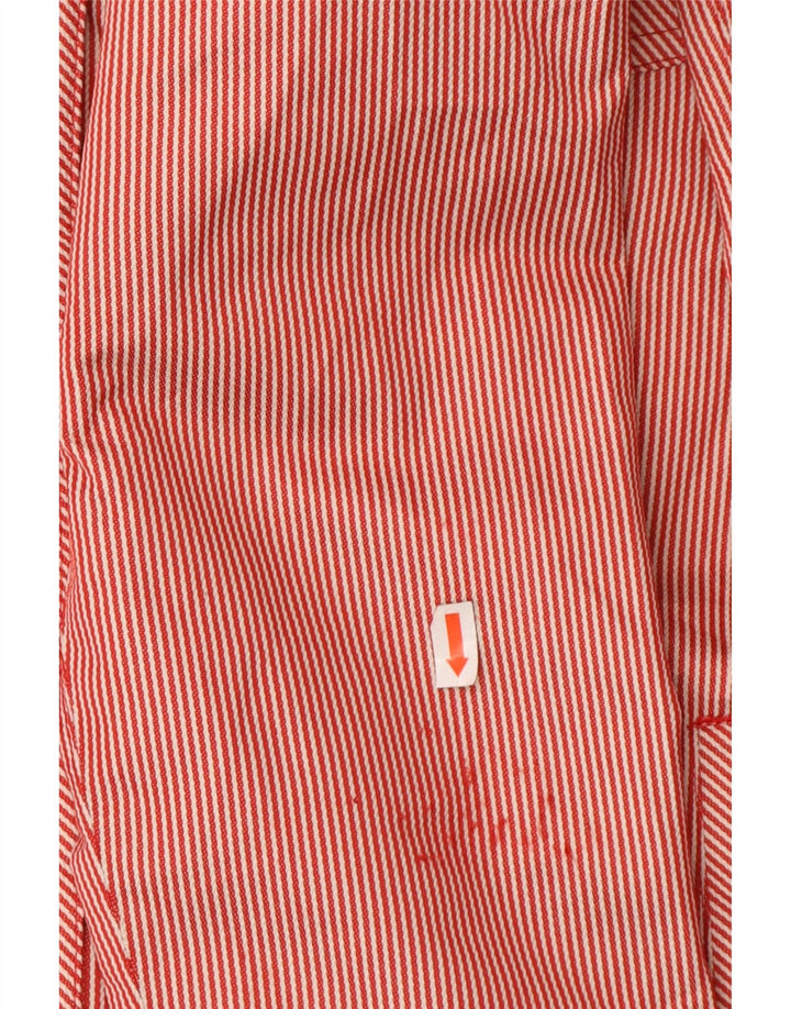 Giacca a vento con cappuccio da donna NIKE UK 10 piccola poliestere gessato rosso
