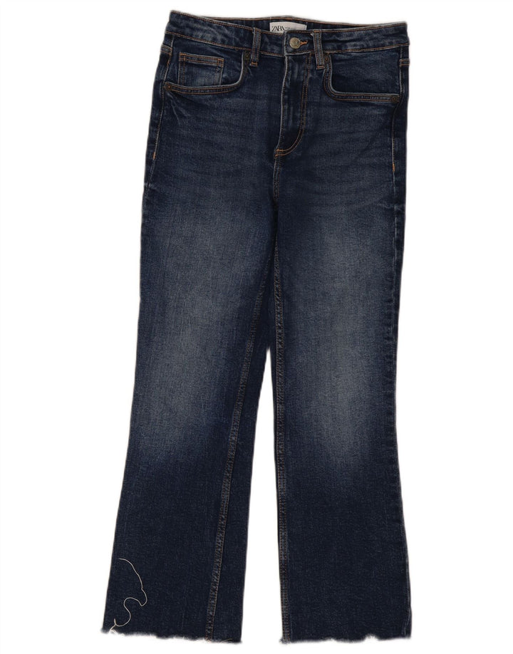 Jeans Bootcut da donna Zara EU 36 XS W26 L25 Blu navy